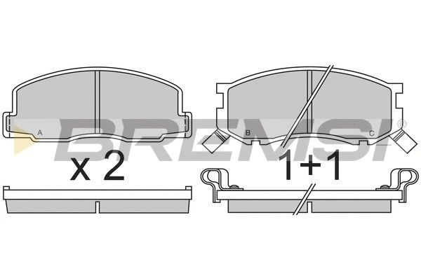 Brake Pad Set, disc brake (BP2307)