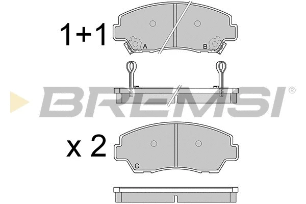 Brake Pad Set, disc brake (BP2326)