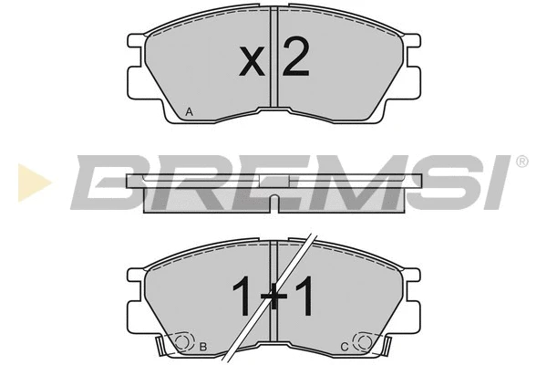 Brake Pad Set, disc brake (BP2453)