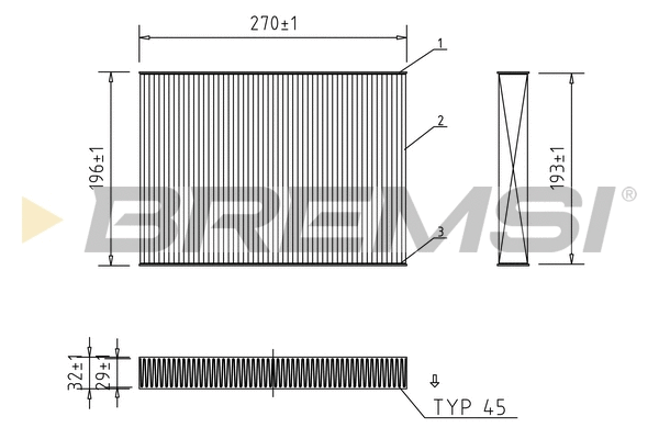Filter, cabin air (FC0861)