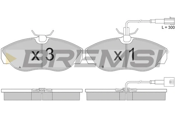 Brake Pad Set, disc brake (BP2888)