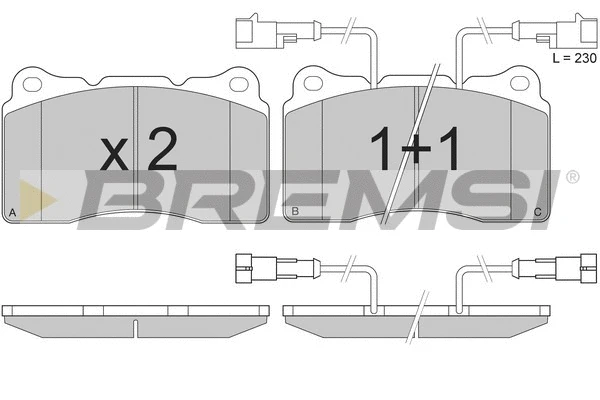 Brake Pad Set, disc brake (BP2836)