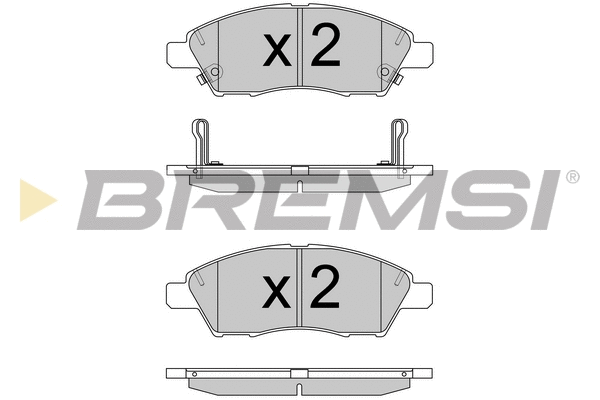 Brake Pad Set, disc brake (BP3589)