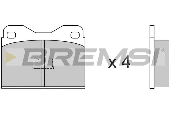 Brake Pad Set, disc brake (BP2136)
