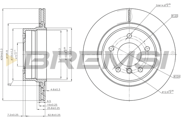 Brake Disc (CD7285V)