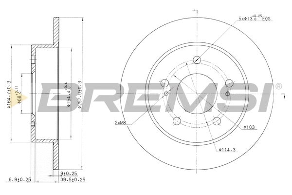 Brake Disc (CD6863S)