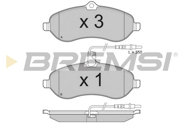 Brake Pad Set, disc brake (BP3283TR)
