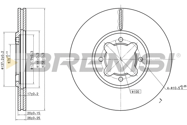 Brake Disc (CD6410V)