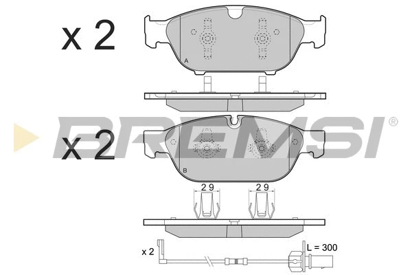 Brake Pad Set, disc brake (BP3476)