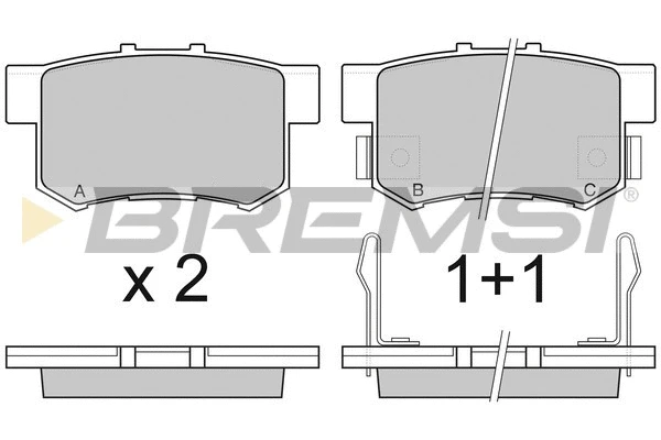 Brake Pad Set, disc brake (BP2750)