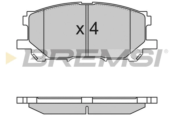 Brake Pad Set, disc brake (BP3168)