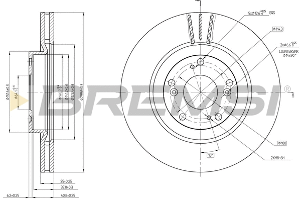 Brake Disc (CD8092V)