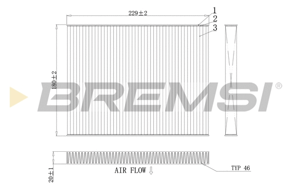 Filter, cabin air (FC0443)
