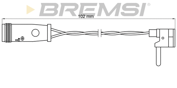 Warning Contact, brake pad wear (WI0599)