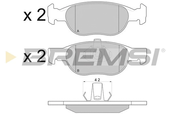 Brake Pad Set, disc brake (BP2770)