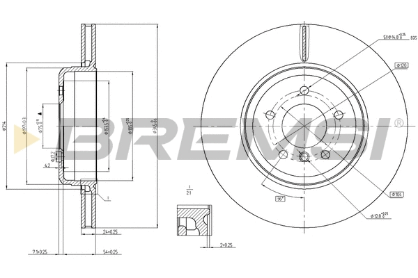 Brake Disc (CD8154V)