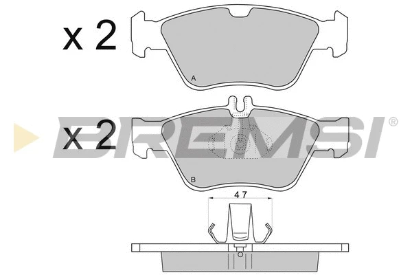 Brake Pad Set, disc brake (BP2694)