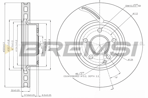 Brake Disc (CD7692V)