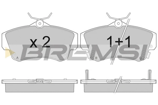 Brake Pad Set, disc brake (BP2908)
