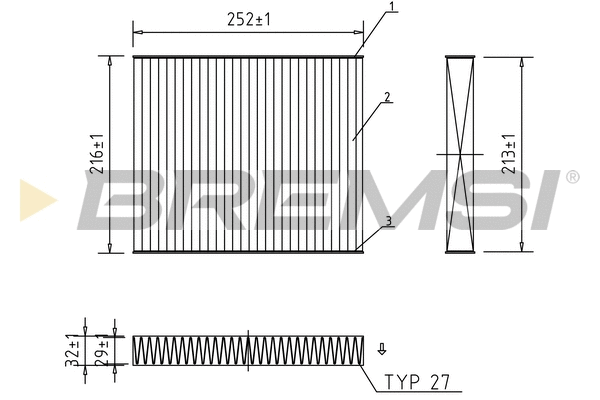 Filter, cabin air (FC0183A)