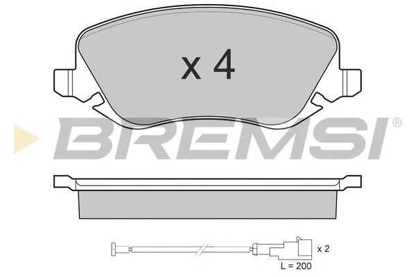 Brake Pad Set, disc brake (BP3023)