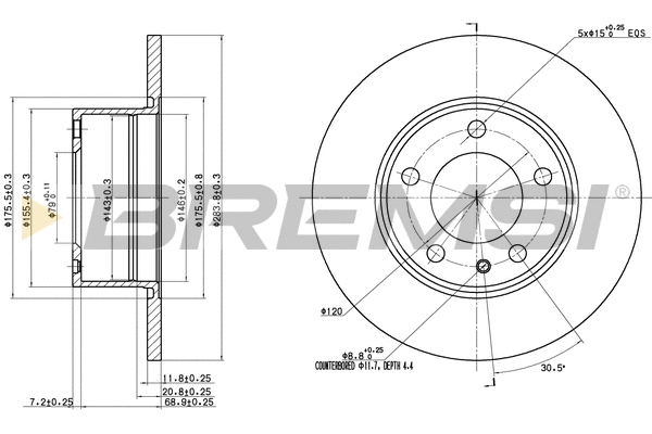 Brake Disc (CD6119S)
