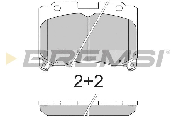 Brake Pad Set, disc brake (BP2740)