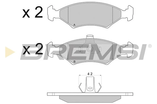 Brake Pad Set, disc brake (BP2675)
