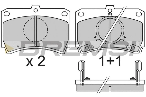 Brake Pad Set, disc brake (BP2327)