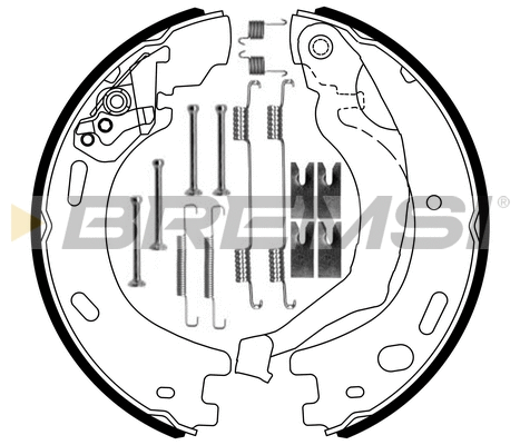 Brake Shoe Set, parking brake (GF0440-1)