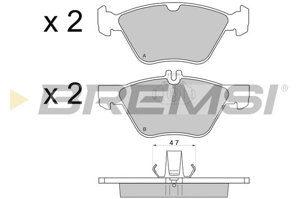 Brake Pad Set, disc brake (BP2695)