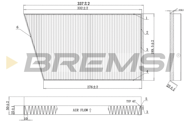 Filter, cabin air (FC0502)