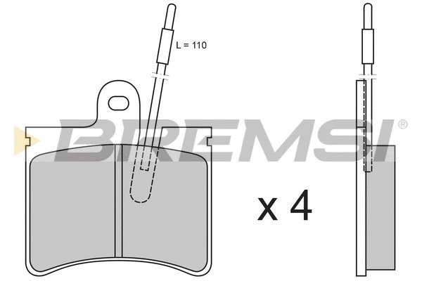 Brake Pad Set, disc brake (BP2161)