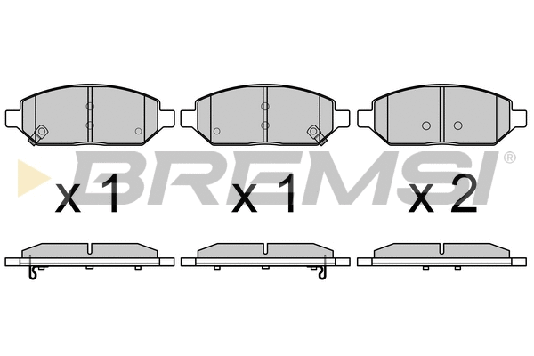 Brake Pad Set, disc brake (BP3767)