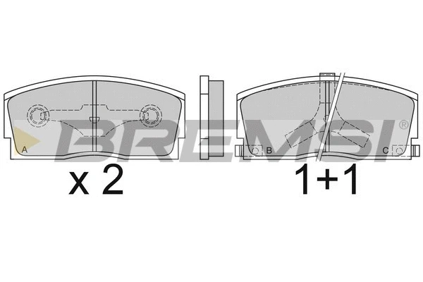 Brake Pad Set, disc brake (BP2437)