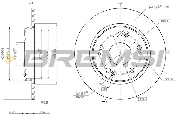 Brake Disc (CD8524S)