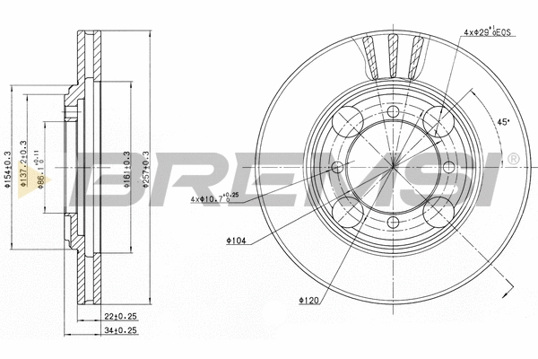 Brake Disc (CD6482V)