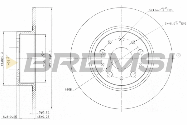 Brake Disc (CD6805S)