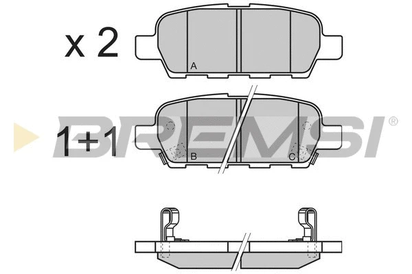 Brake Pad Set, disc brake (BP3351)