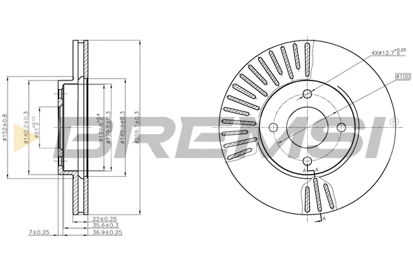 Brake Disc (CD8068V)