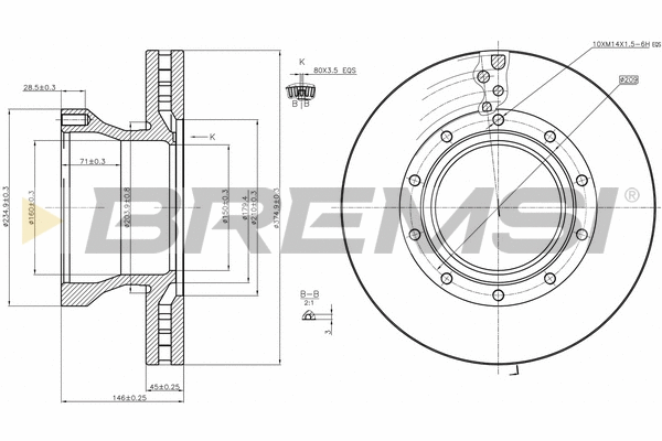 Brake Disc (CD5258V)