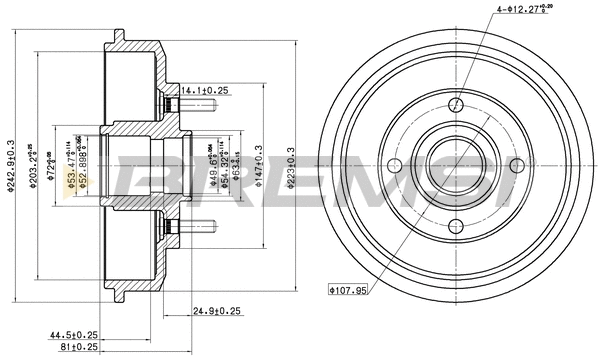 Brake Drum (CR5654)
