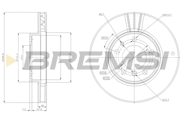 Brake Disc (CD6712V)