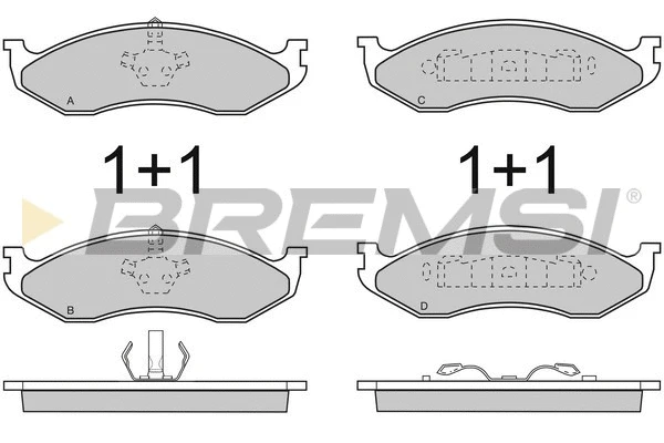 Brake Pad Set, disc brake (BP2715)