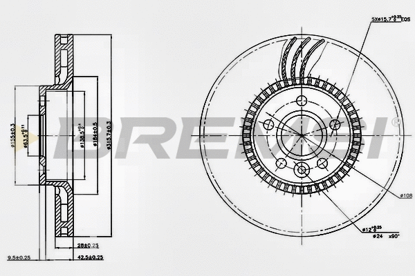 Brake Disc (CD7607V)