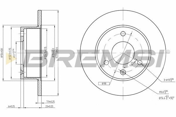 Brake Disc (CD6132S)
