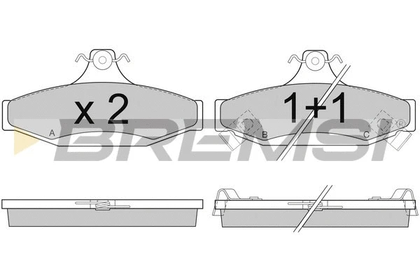 Brake Pad Set, disc brake (BP2956)