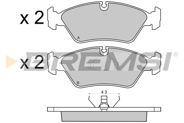 Brake Pad Set, disc brake (BP2231)