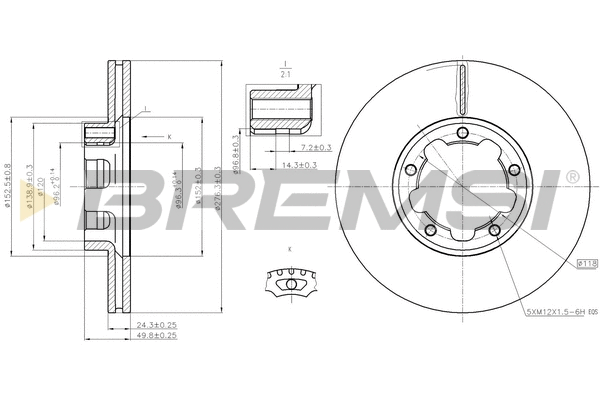 Brake Disc (CD5261V)