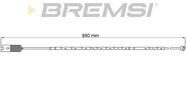 Warning Contact, brake pad wear (WI0593)